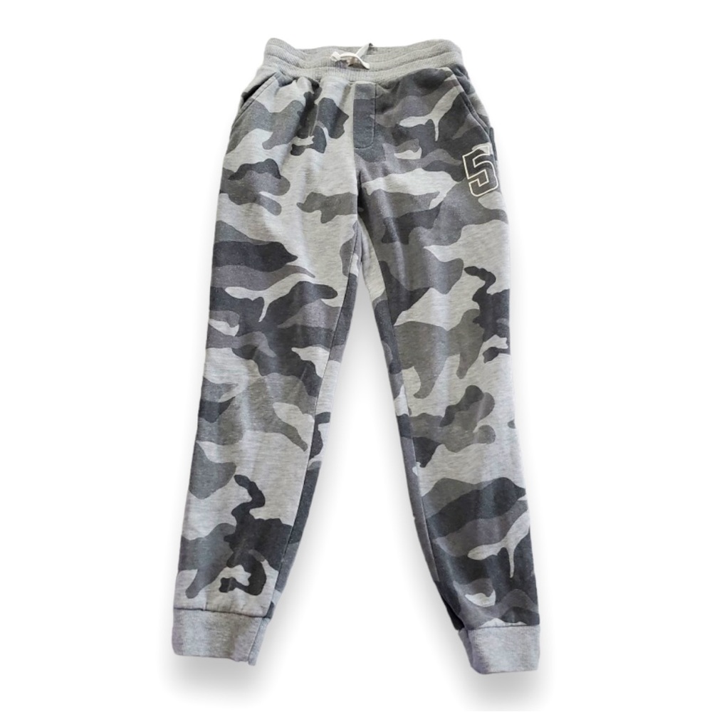 Girls Gray Roebuck And Co Camouflage Sweatpants M (10/12)